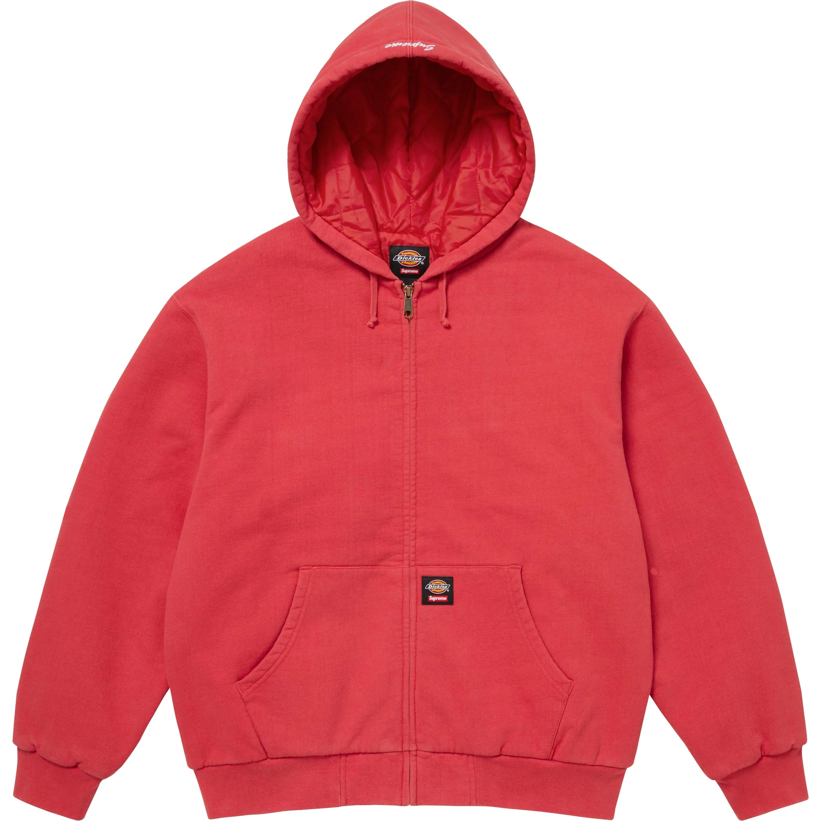 Supreme®/Dickies® Quilted Lined Zip Up Hooded Sweatshirt view 14